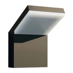 Arcchio utendørs LED-vegglampe Yolena, antrasitt, aluminium, 21 cm