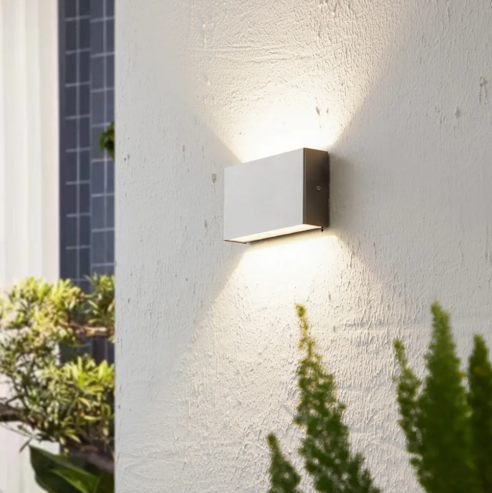 Arcchio utendørs LED-vegglampe Karline, 1060 lm, stål, IP65