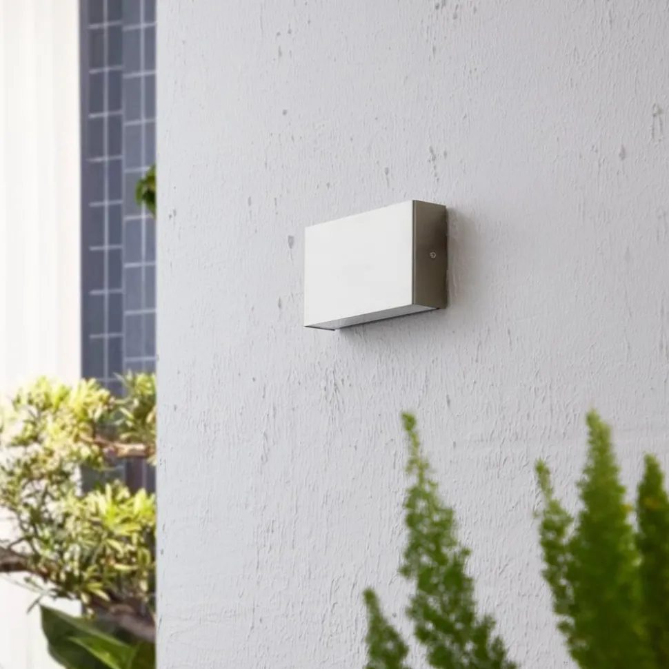 Arcchio utendørs LED-vegglampe Karline, 1060 lm, stål, IP65