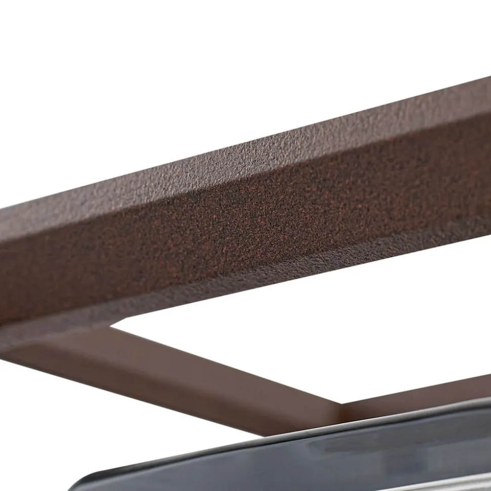 Arcchio utendørs vegglampe Ismera, rustfarget, IP65, glass, E27