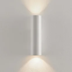 Arcchio vegglampe Brinja, hvit, metall, opp/ned, GU10