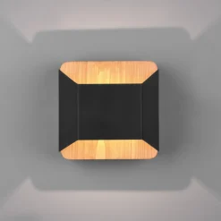 Arino LED-vegglampe, svart, bredde 12,2 cm