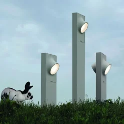 Artemide Ciclope sokkellampe 2 lyskilde grå-hvit