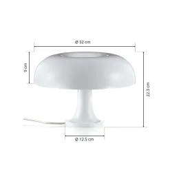 Artemide Nessino – designbordlampe, hvit