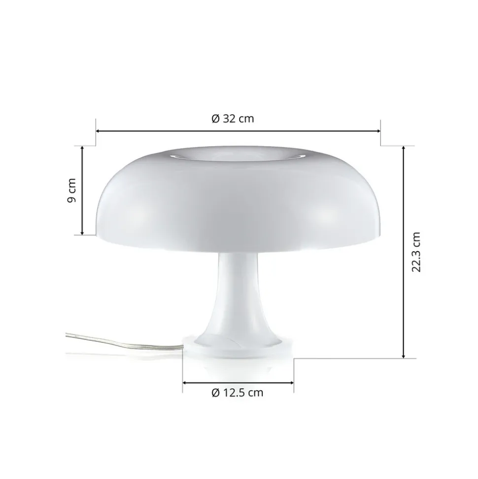 Artemide Nessino – designbordlampe, hvit