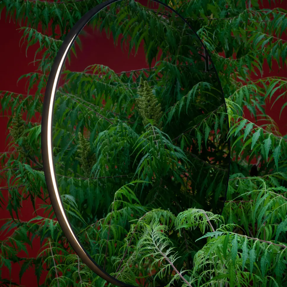 Artemide Se|eS LED-gulvspeil svart høyde 180cm