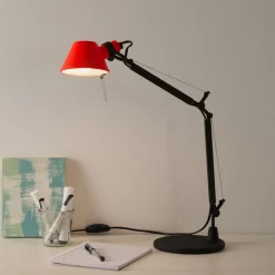 Artemide Tolomeo Micro Bicolour bord svart/korall