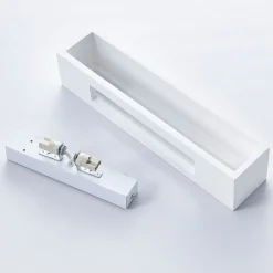 Arya vegglampe, opp/ned, hvit, gips, G9, 2 lyskilder, lakkerbar