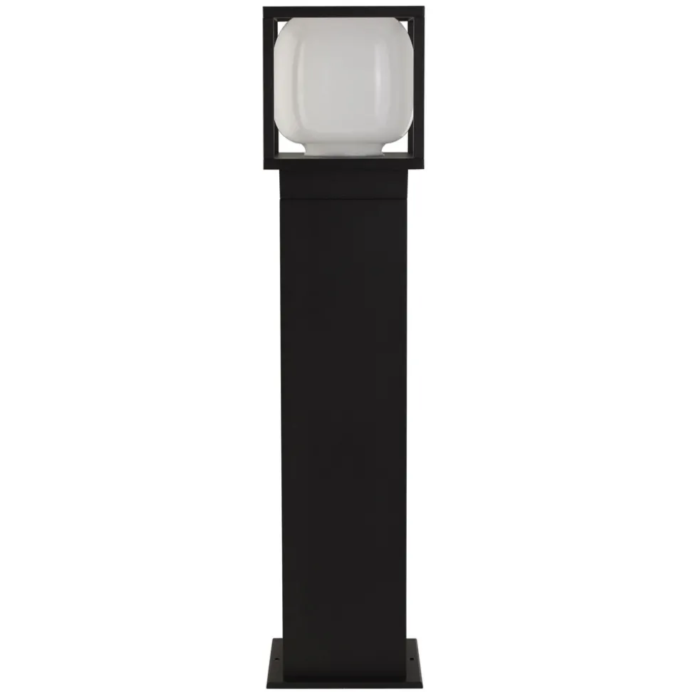 Athens LED-gatelampe, IP54, svart, høyde 65 cm, metall