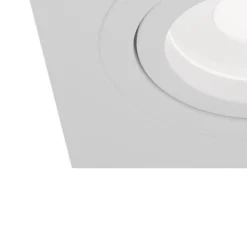 Atom downlight, GU10, hvit, kantet ramme
