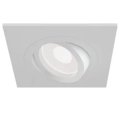 Atom downlight, GU10, hvit, kantet ramme