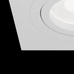 Atom downlight, GU10, hvit, kantet ramme