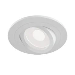 Atom downlight, GU10, hvit, rund ramme