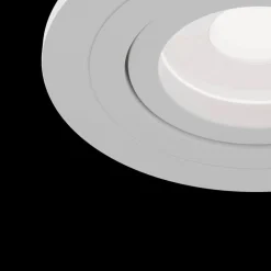 Atom downlight, GU10, hvit, rund ramme