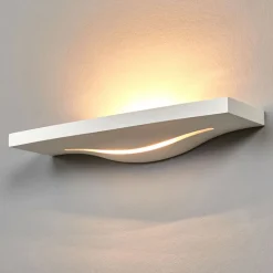 Attraktiv vegglampe Lilia i gips