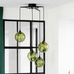 Baldakin Flash Your Lampes, svart, 8-armet, kan tilpasses