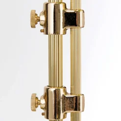 Banklampe Harvard med trekkbryter, messing/grønn