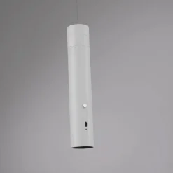 BARE LYS. Fest hengelampe med oppladbar LED, hvit, jern