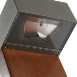 BEGA 84498 LED-veilampe, grafitt, kantet hode