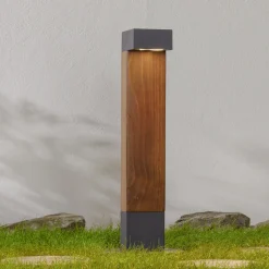 BEGA 84498 LED-veilampe, grafitt, kantet hode