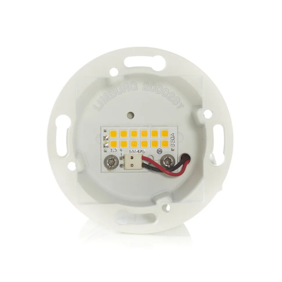 BEGA Accenta veggmontering kantet ring hvit 315lm