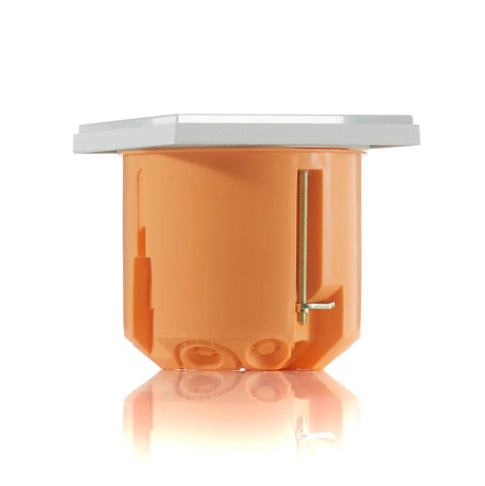 BEGA Accenta veggmontering kantet ring hvit 160lm