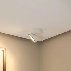 Bega downlight 51312.1, hvit, metall, DALI-svingbar