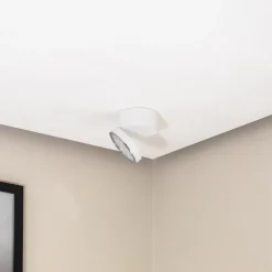 Bega downlight 51312.1, hvit, metall, DALI-svingbar