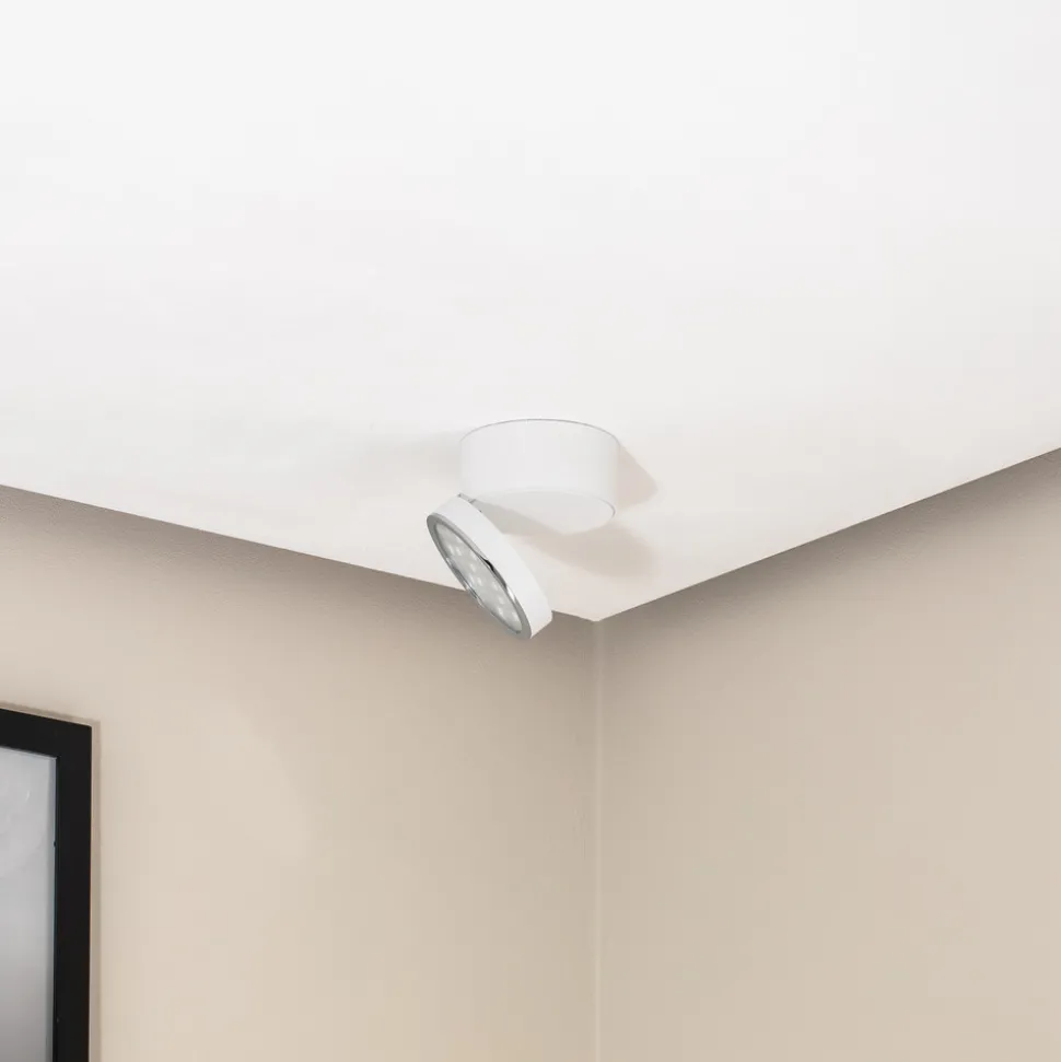 Bega downlight 51312.1, hvit, metall, DALI-svingbar