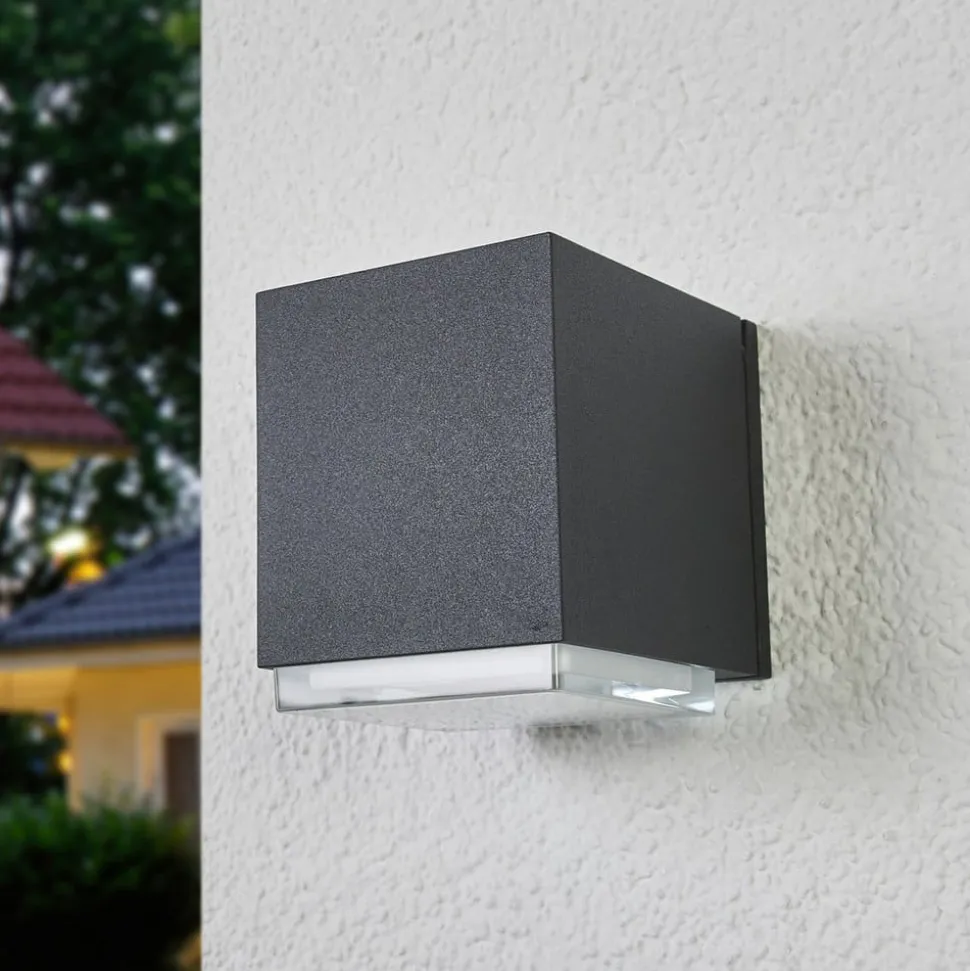 BEGA 33405K3 LED-utevegglampe, grafitt 3000K down