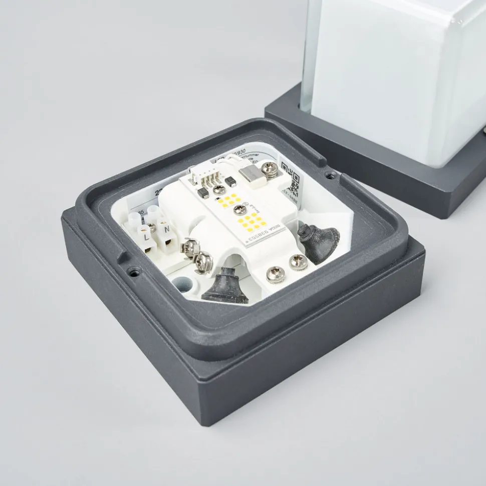 BEGA 22432K3 utendørs LED-vegglampe, grafitt 3000K