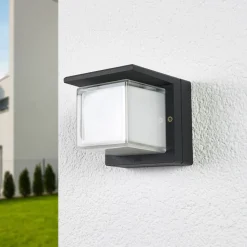 BEGA 33327K3 utendørs LED-vegglampe, grafitt 3000K