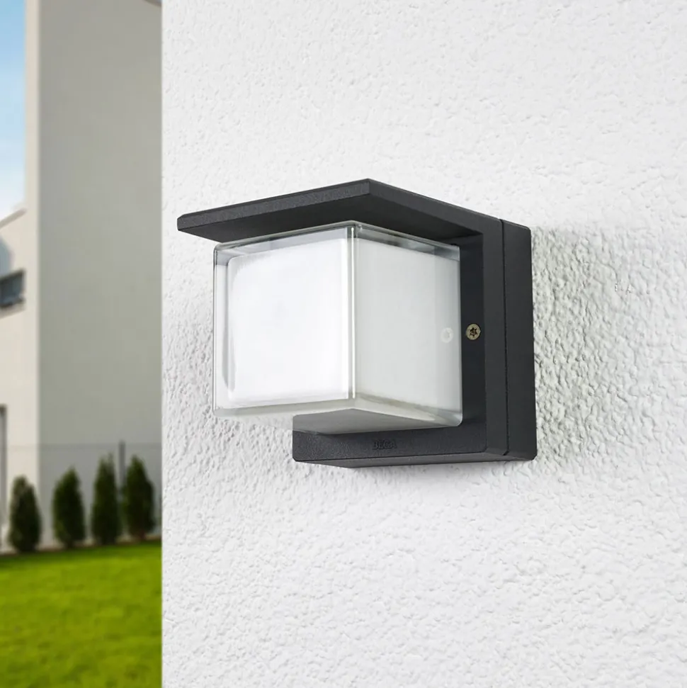 BEGA 33327K3 utendørs LED-vegglampe, grafitt 3000K