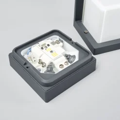 BEGA 33327K3 utendørs LED-vegglampe, grafitt 3000K