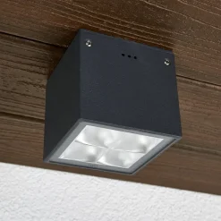 BEGA 66157K3 utendørs taklampe, grafitt 3000K 38°