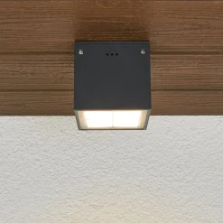 BEGA 66157K3 utendørs taklampe, grafitt 3000K 38°