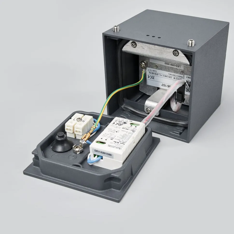 BEGA 66157K3 utendørs taklampe, grafitt 3000K 38°