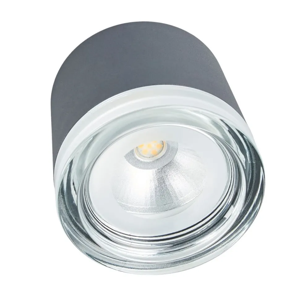 BEGA 66056K3 utendørs taklampe, grafitt 3000K 62°