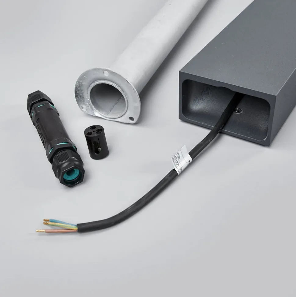 BEGA 77246K3 veilampe kantet grafitt 3000K 1 side