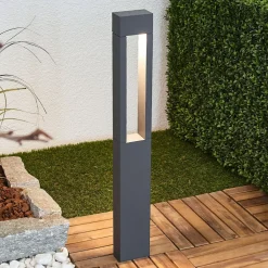 BEGA 77265K3 veilampe kantet grafitt 3000K åpen