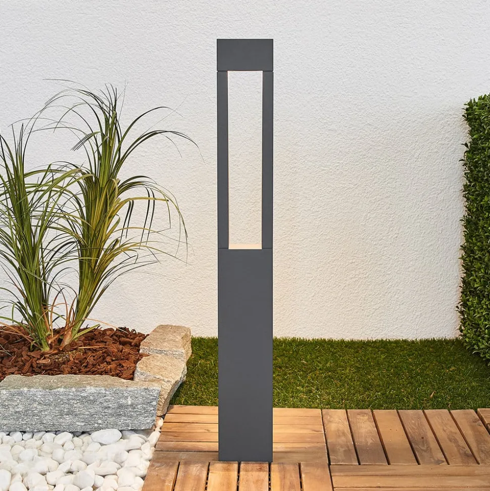 BEGA 77265K3 veilampe kantet grafitt 3000K åpen