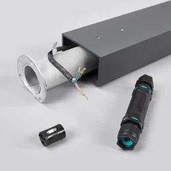 BEGA 77265K3 veilampe kantet grafitt 3000K åpen