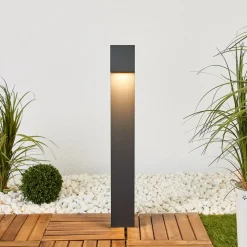 BEGA 77237K3 veilampe kantet grafitt 3000K down