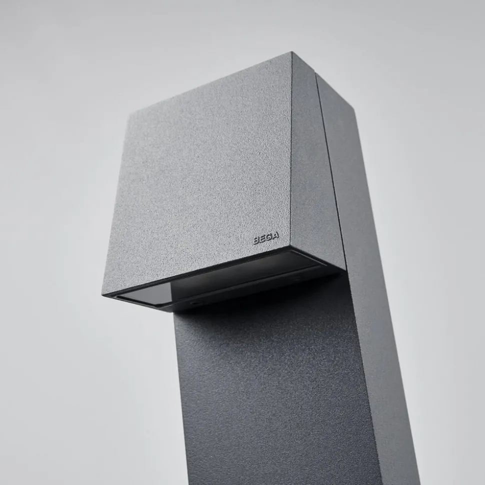 BEGA 77237K3 veilampe kantet grafitt 3000K down