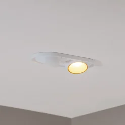 Bega LED innfelt spot Studio Line, hvit/messing, 2 lyskilder.