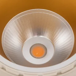 Bega LED innfelt takspot Studio Line, hvit/messing, støpt aluminium