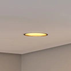 Bega LED innfelt takspot Studio Line, svart/messing, aluminium