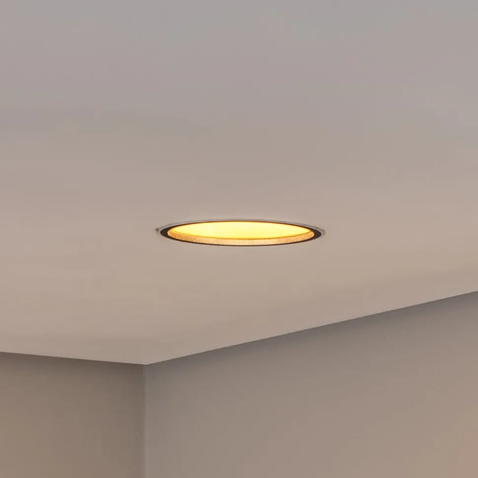 Bega LED innfelt takspot Studio Line, svart/messing, aluminium