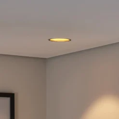 Bega LED innfelt takspot Studio Line, svart/messing, aluminium