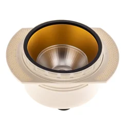 Bega LED innfelt takspot Studio Line, svart/messing, aluminium